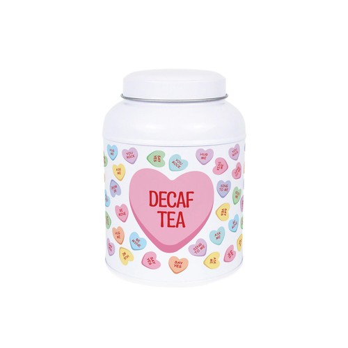 Heart candy decaf tea canister - heart,
