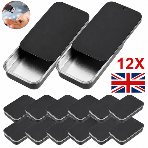 12pcs slide top rectangular - 12pcs,