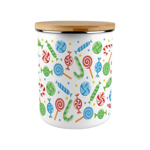 Christmas candy storage tin - tin,