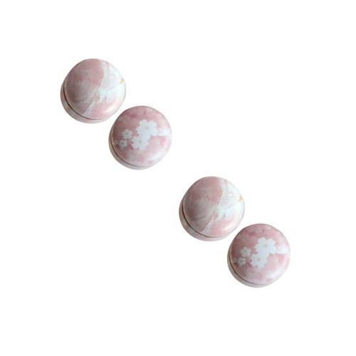 4pcs reusable pink tinplate - 4pcs,