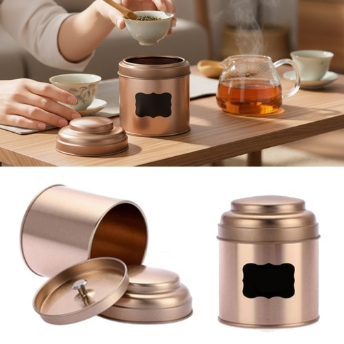 Tin teas canister - teas,