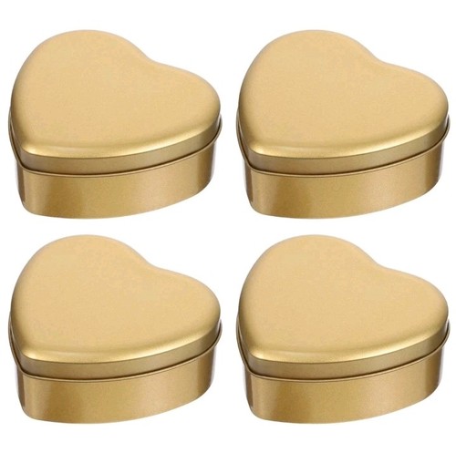 Pcs gold tinplate heart - pcs,