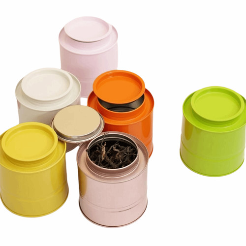 Vintage style tea jar with - style,
