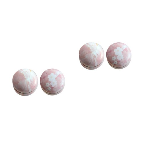 Set pink tinplate storage - of,