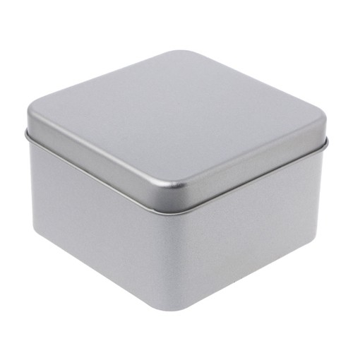 9x9cm small metal - tin, silver