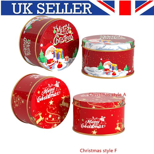 5pcs christmas metal tin boxes - 5pcs,