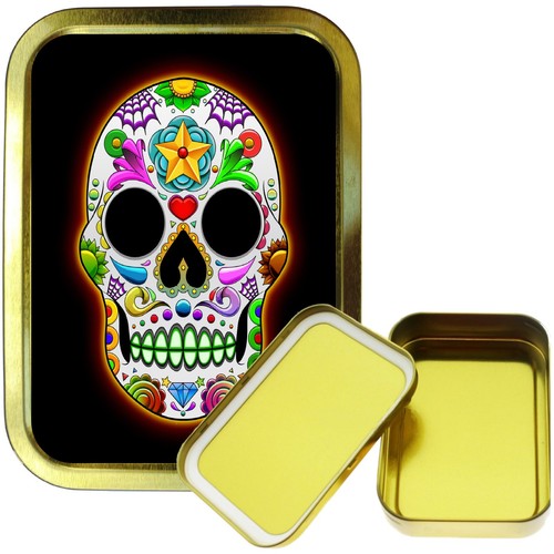 Candy skull star 2oz gold - candy,