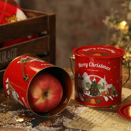 Christmas metal tin - metal, box