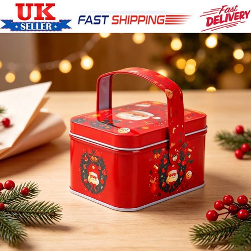 Christmas tin box - tin,